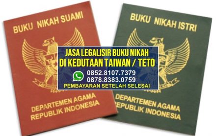 Jasa Legalisir Buku Nikah di Kedutaan Taiwan